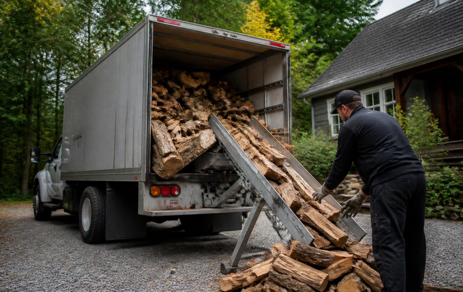 Livraison de bois de chauffage à domicile